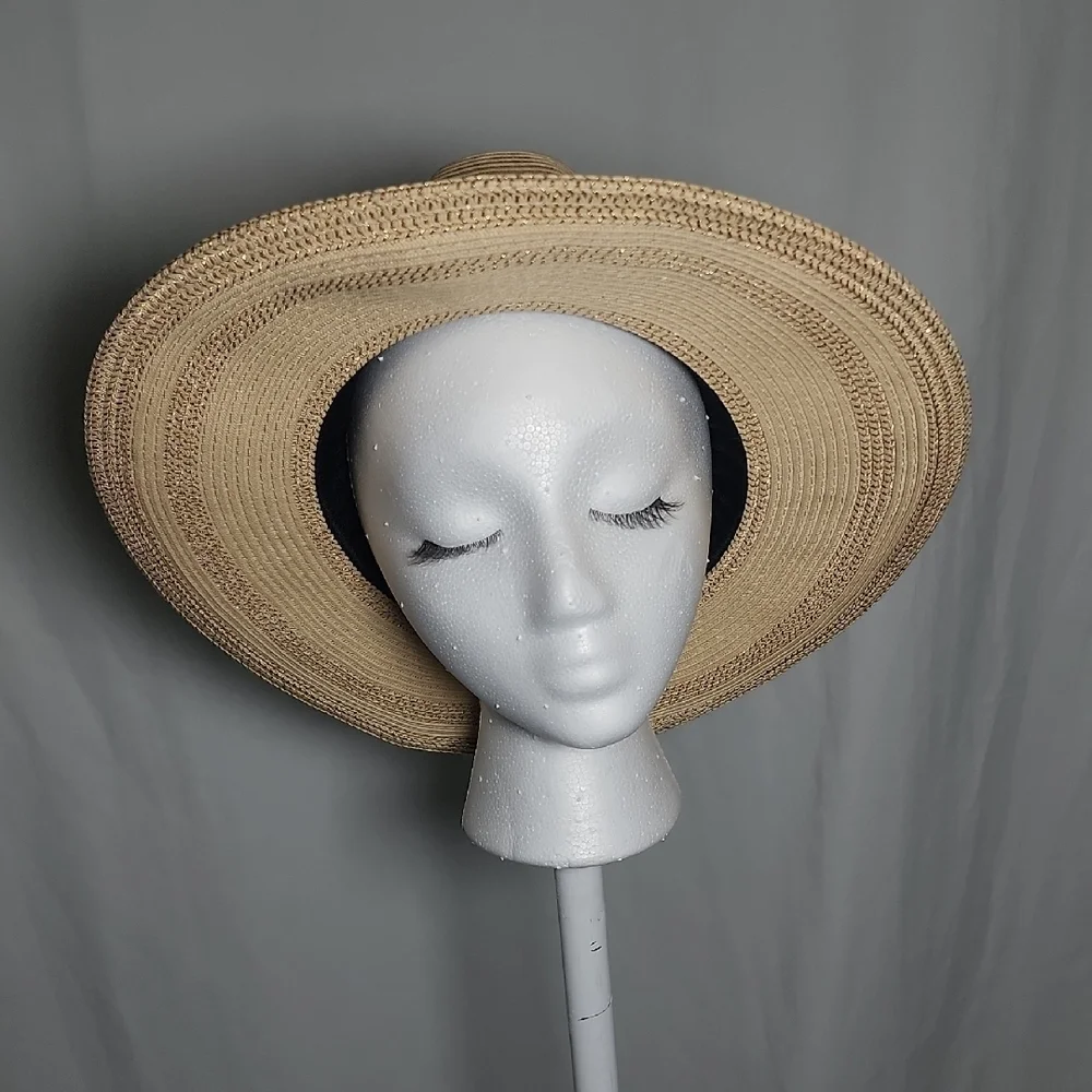 Elegant Cream Wide-Brim Hat